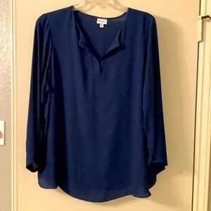 Navy blue lightweight tunic
